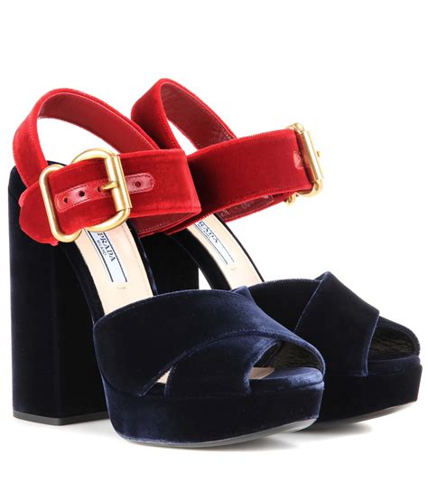 blue prada sandals|Prada shoes for women prices.